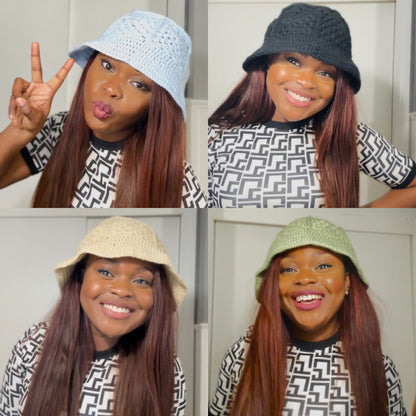 Granny Crochet Bucket Hat PDF pattern only | Instant Download