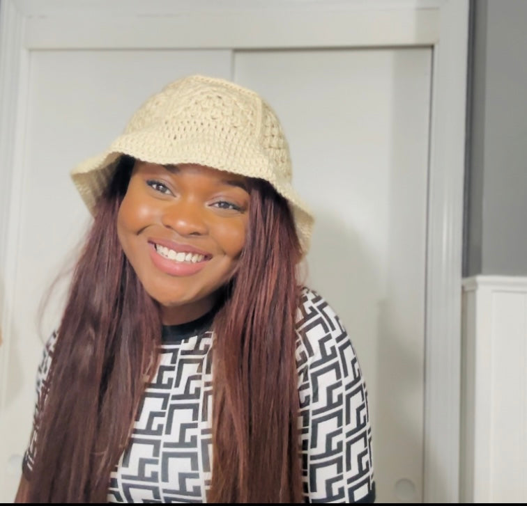 Granny Crochet Bucket Hat PDF pattern only | Instant Download