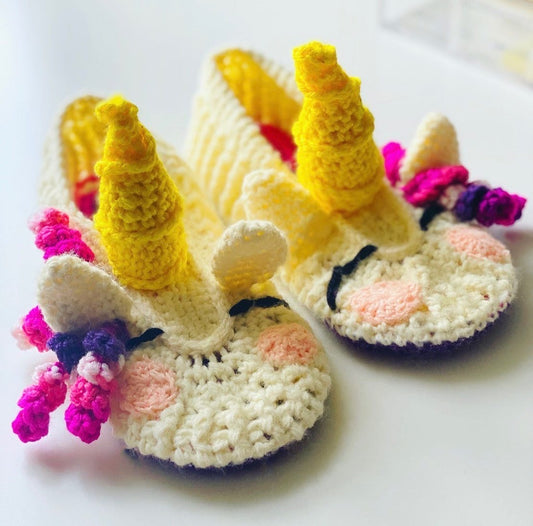 Crochet Unicorn Socks