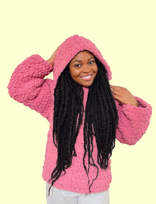 Crochet Chunky Hoodie