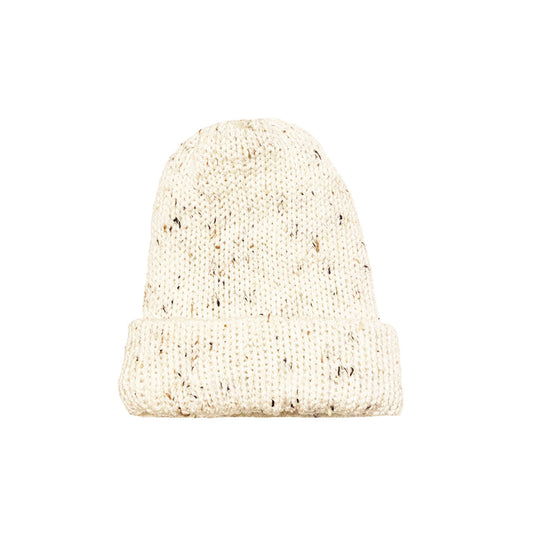 Classic Beanie White Tweed